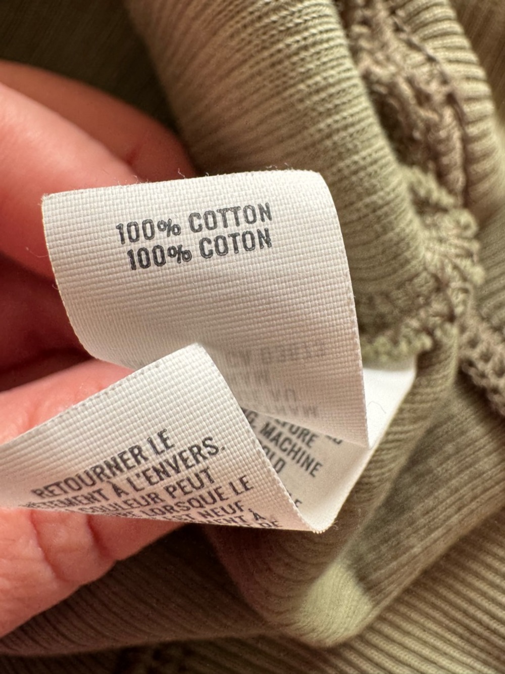 aerie Olive Ribbed Crewneck Sweater - Picture 6 of 6